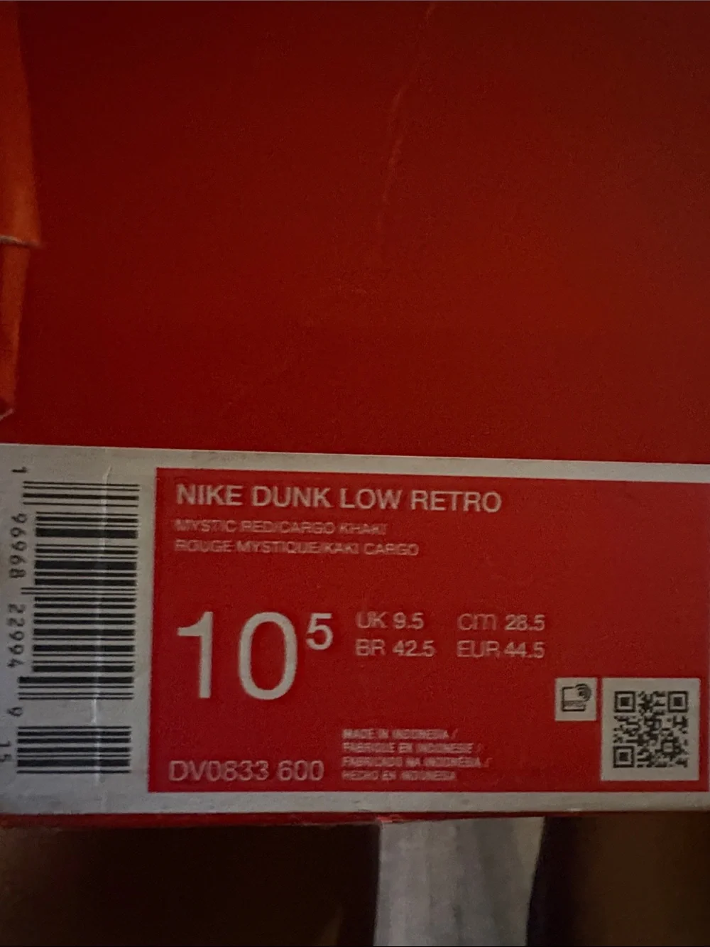 Nike Red and White Low-Top Sneakers